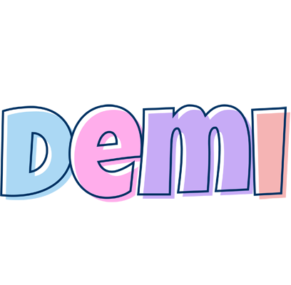 Demi pastel logo