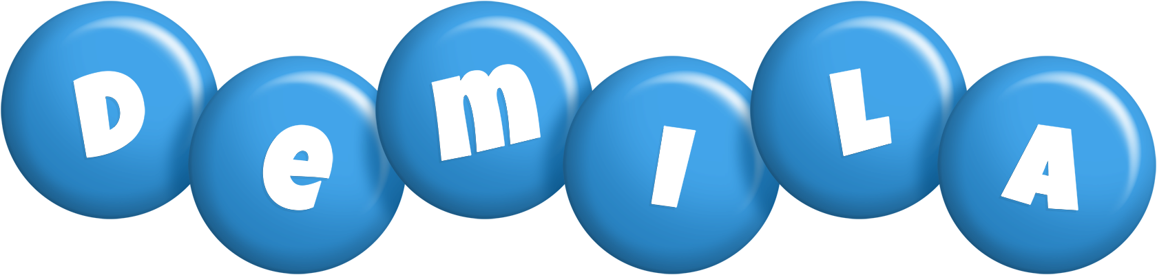Demila candy-blue logo