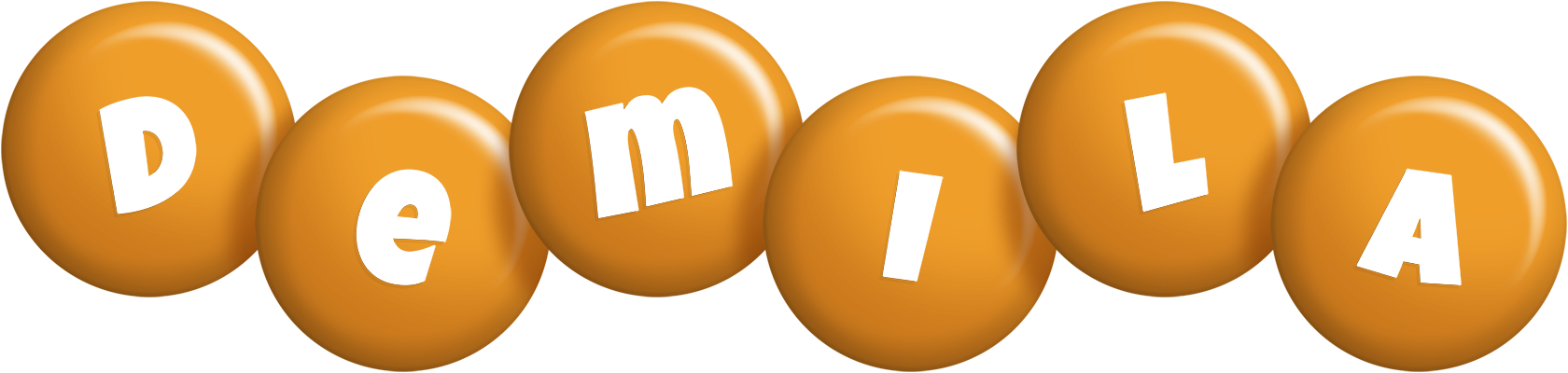 Demila candy-orange logo