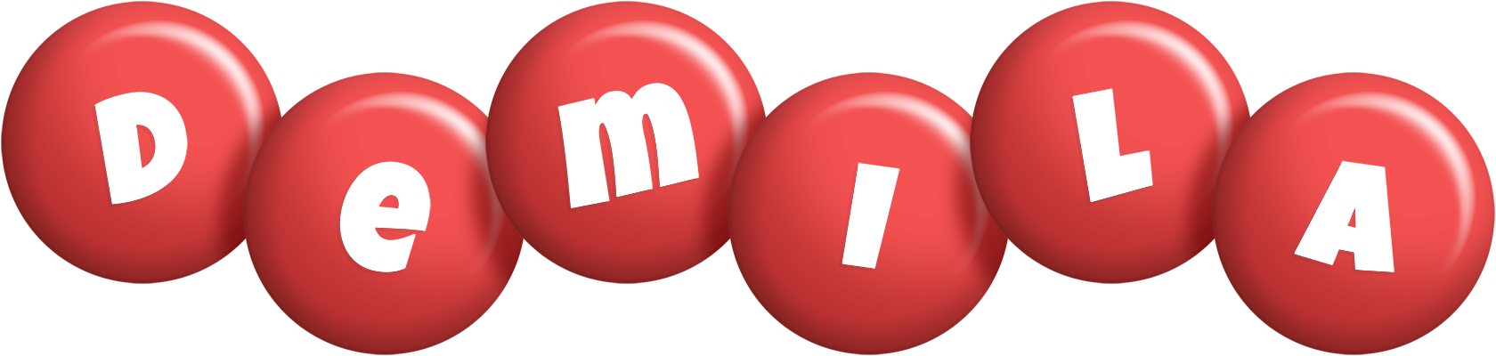 Demila candy-red logo