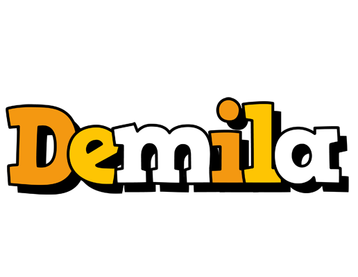 Demila cartoon logo