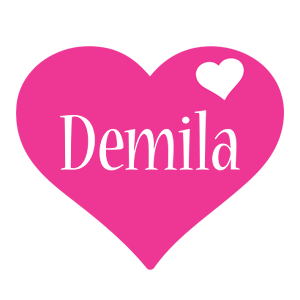 Demila love-heart logo