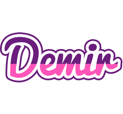 Demir cheerful logo