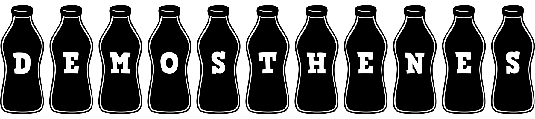 Demosthenes bottle logo