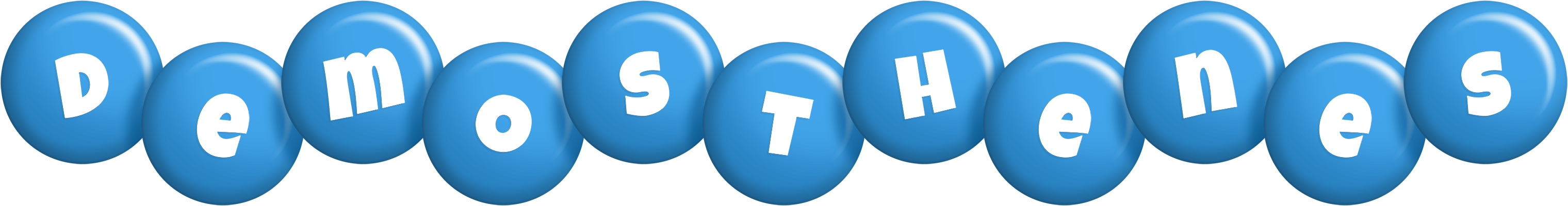 Demosthenes candy-blue logo