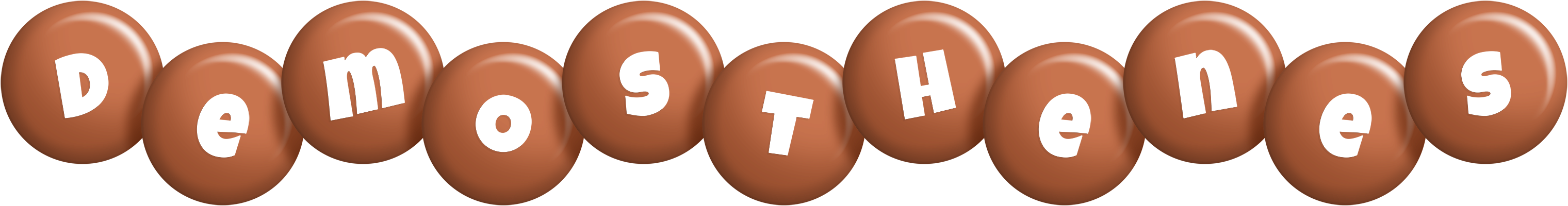 Demosthenes candy-brown logo