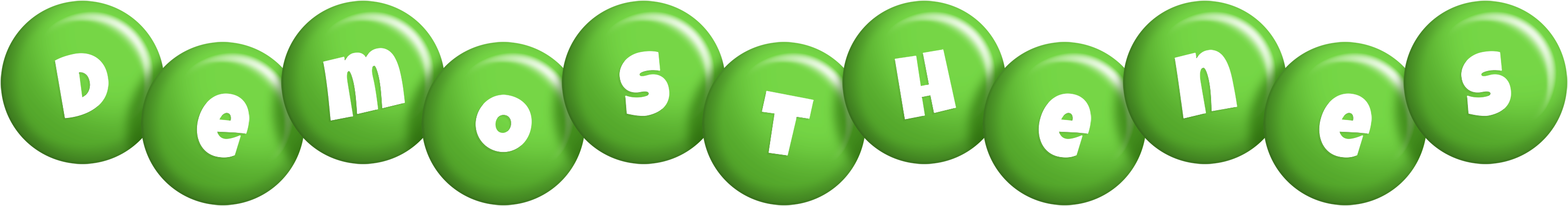 Demosthenes candy-green logo