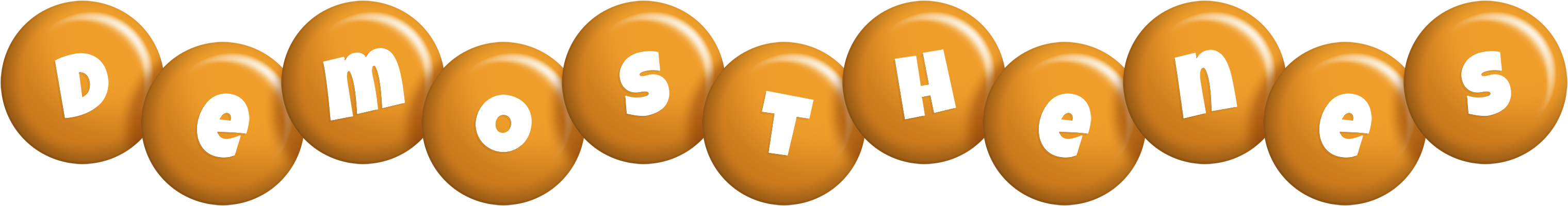 Demosthenes candy-orange logo
