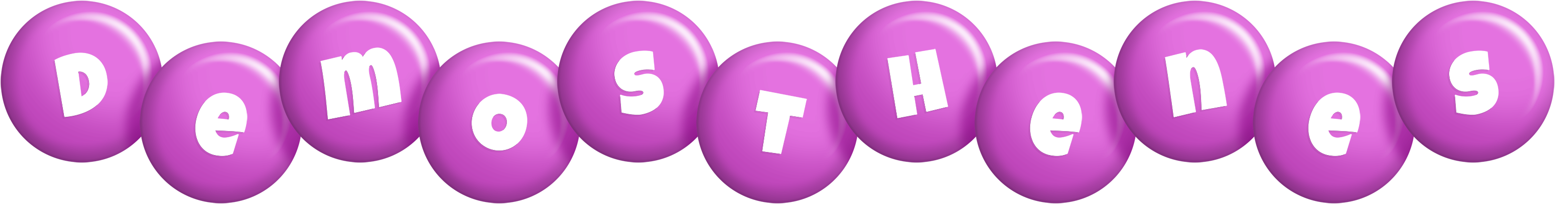 Demosthenes candy-purple logo