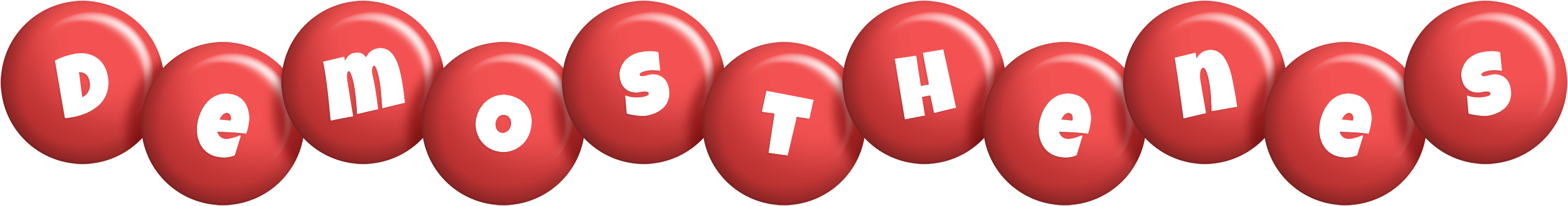 Demosthenes candy-red logo
