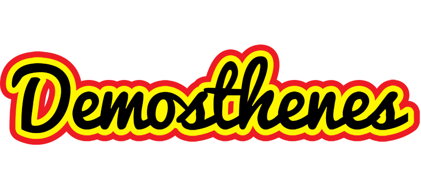 Demosthenes flaming logo