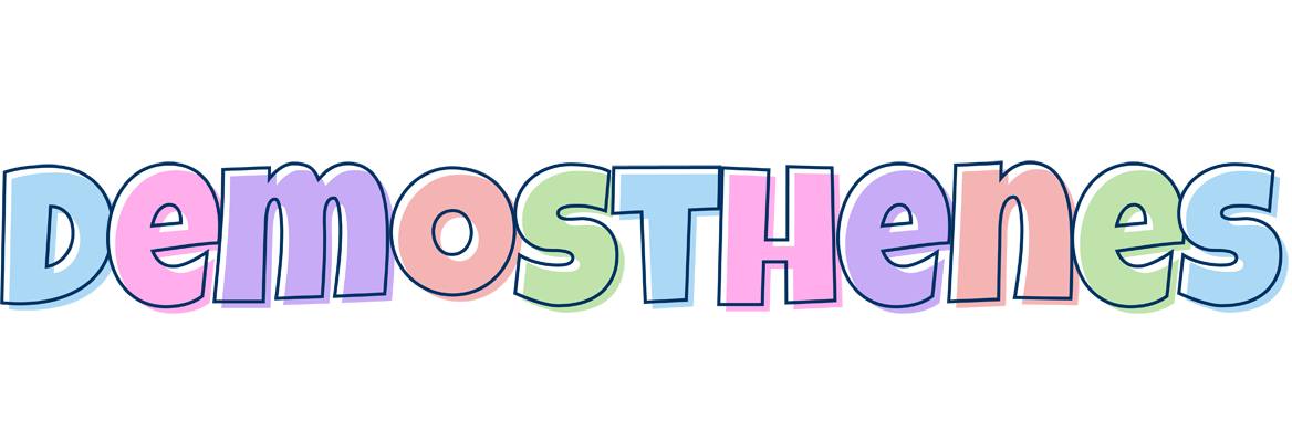 Demosthenes pastel logo