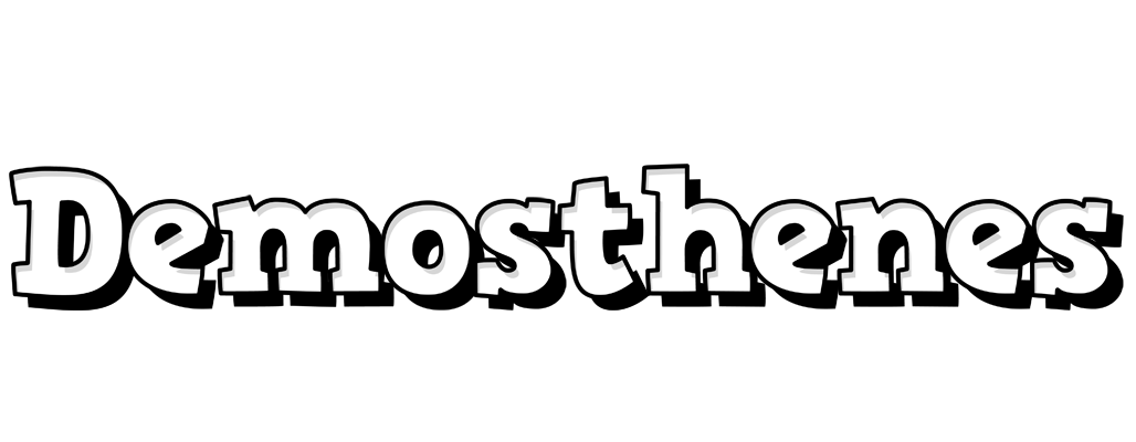 Demosthenes snowing logo