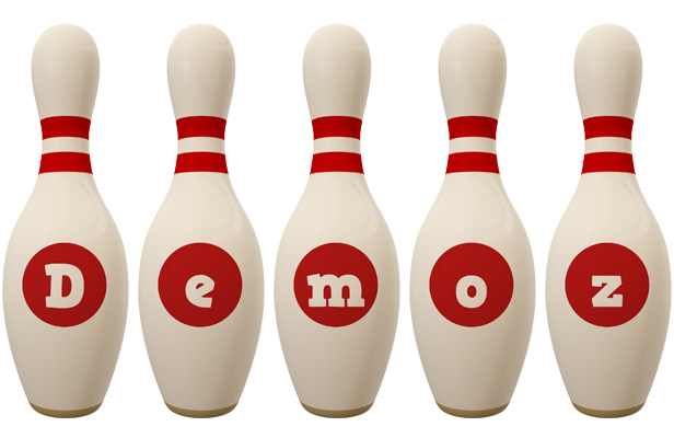 Demoz bowling-pin logo