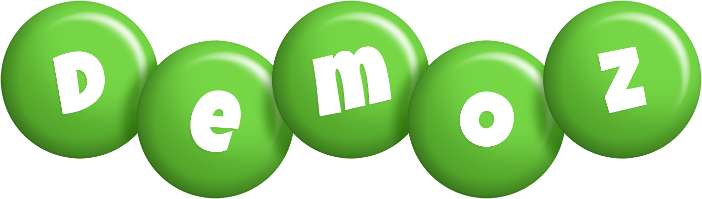 Demoz candy-green logo