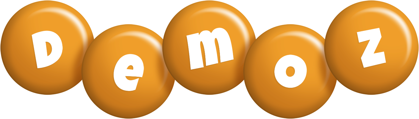 Demoz candy-orange logo