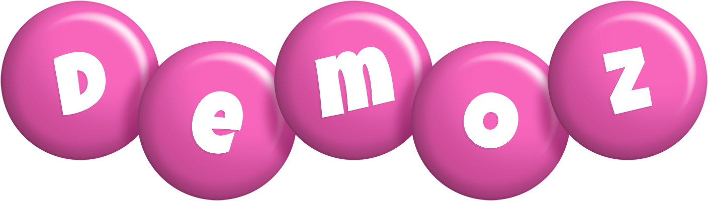 Demoz candy-pink logo
