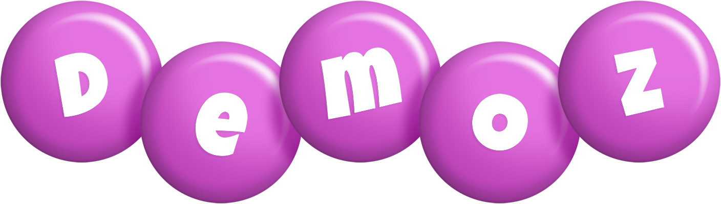 Demoz candy-purple logo