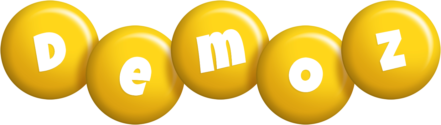 Demoz candy-yellow logo