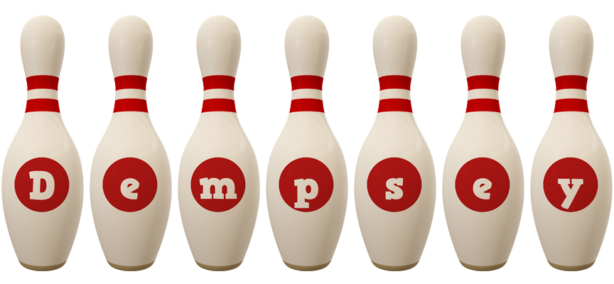 Dempsey bowling-pin logo