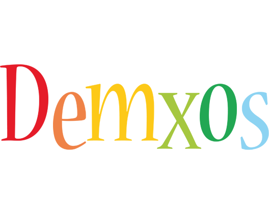 Demxos birthday logo