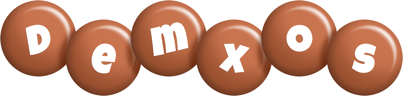 Demxos candy-brown logo