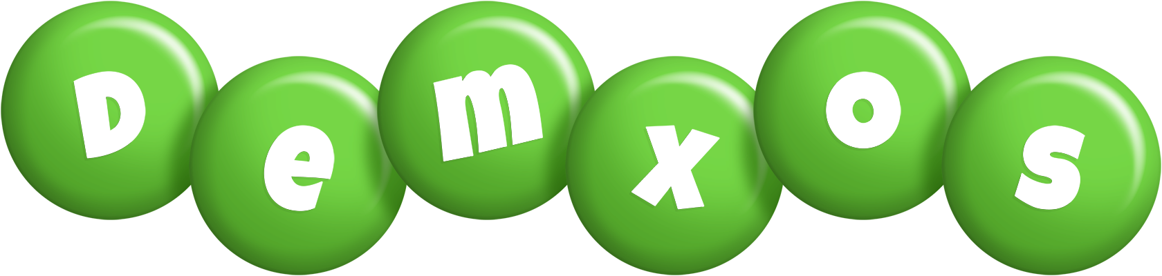Demxos candy-green logo