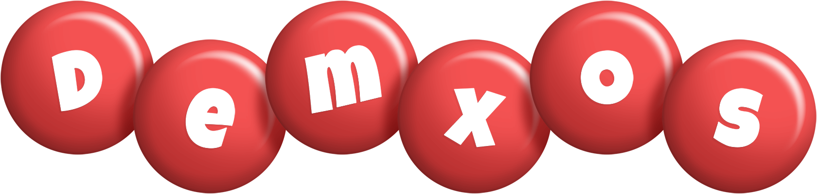 Demxos candy-red logo