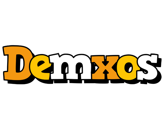 Demxos cartoon logo