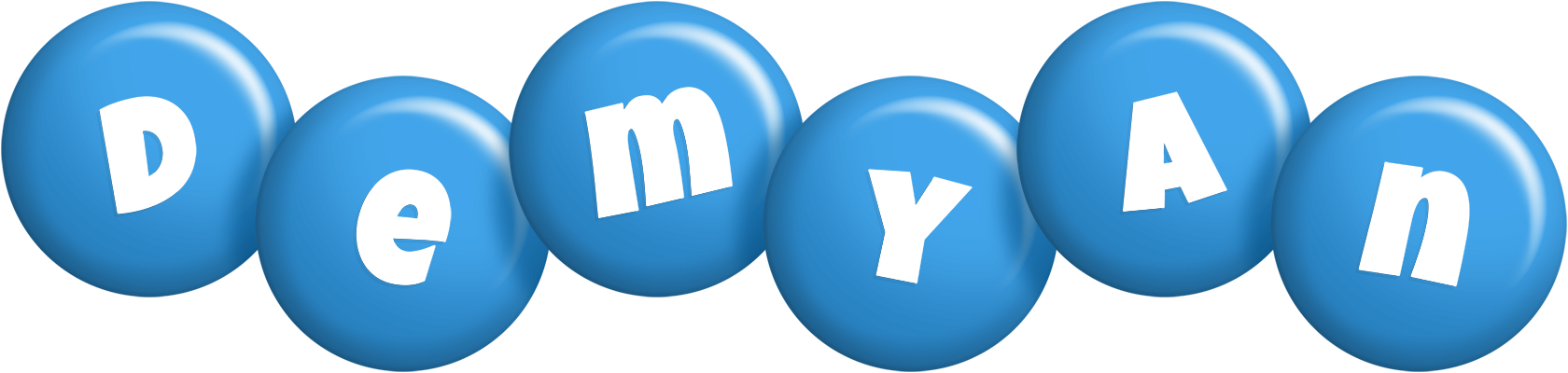 Demyan candy-blue logo