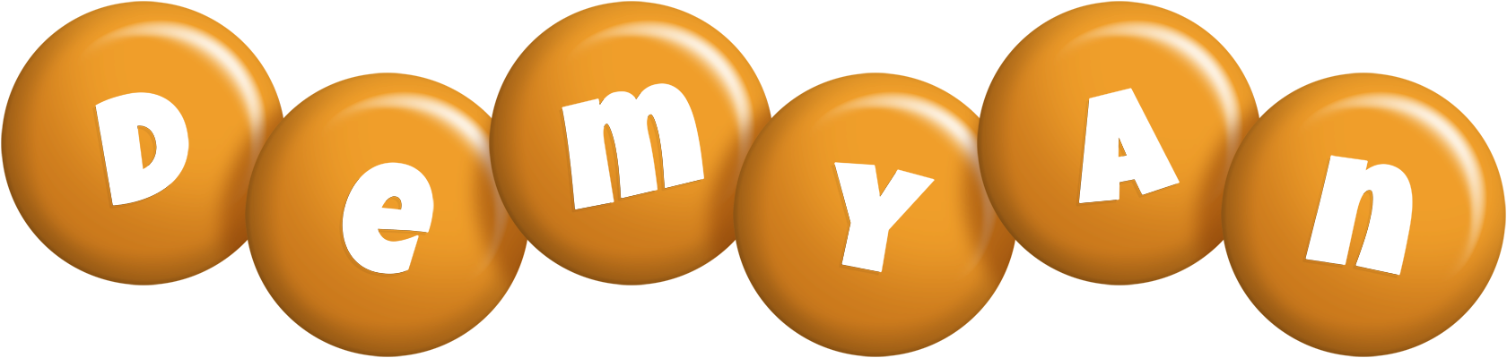 Demyan candy-orange logo