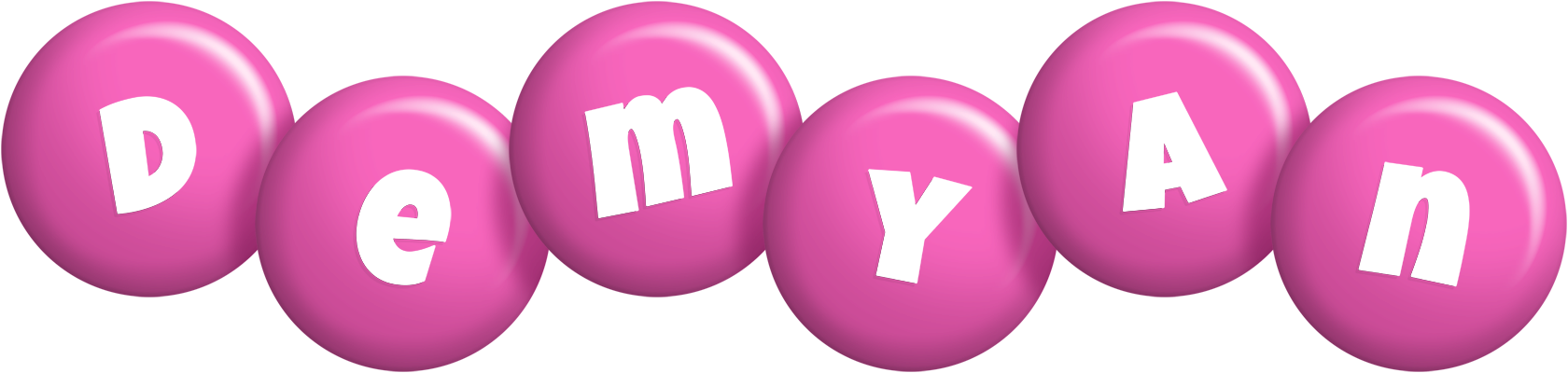 Demyan candy-pink logo