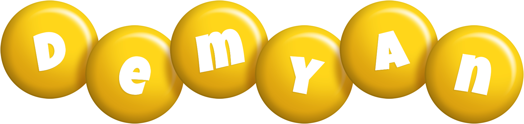 Demyan candy-yellow logo