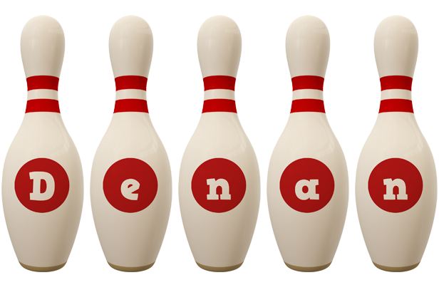 Denan bowling-pin logo