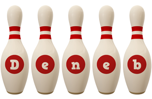 Deneb bowling-pin logo