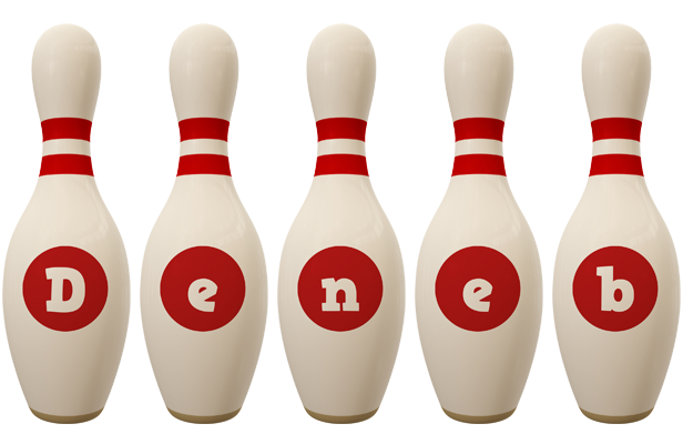 Deneb bowling-pin logo