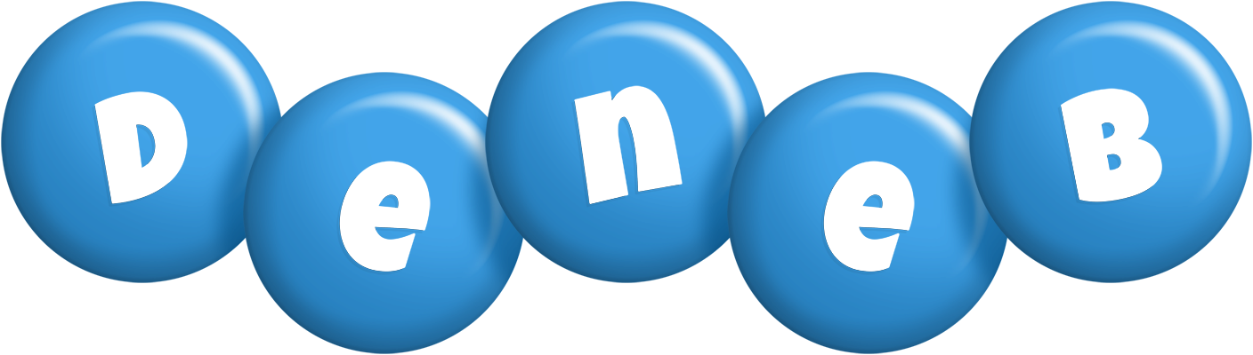 Deneb candy-blue logo
