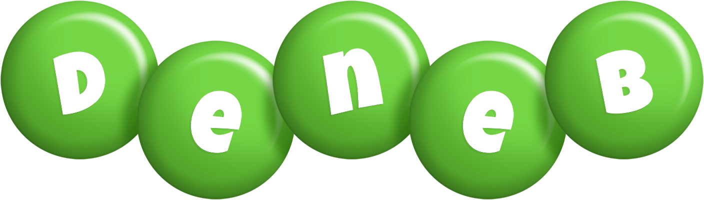 Deneb candy-green logo