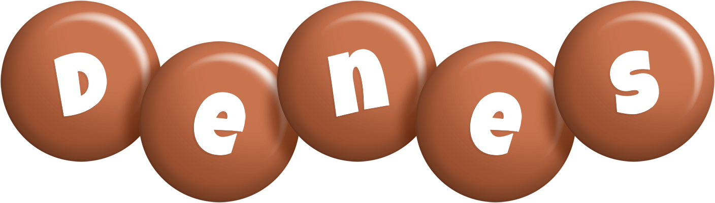 Denes candy-brown logo