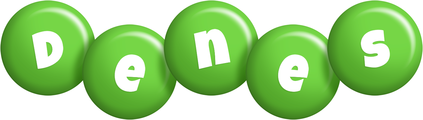 Denes candy-green logo