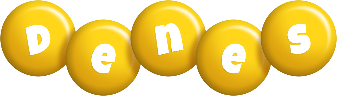 Denes candy-yellow logo