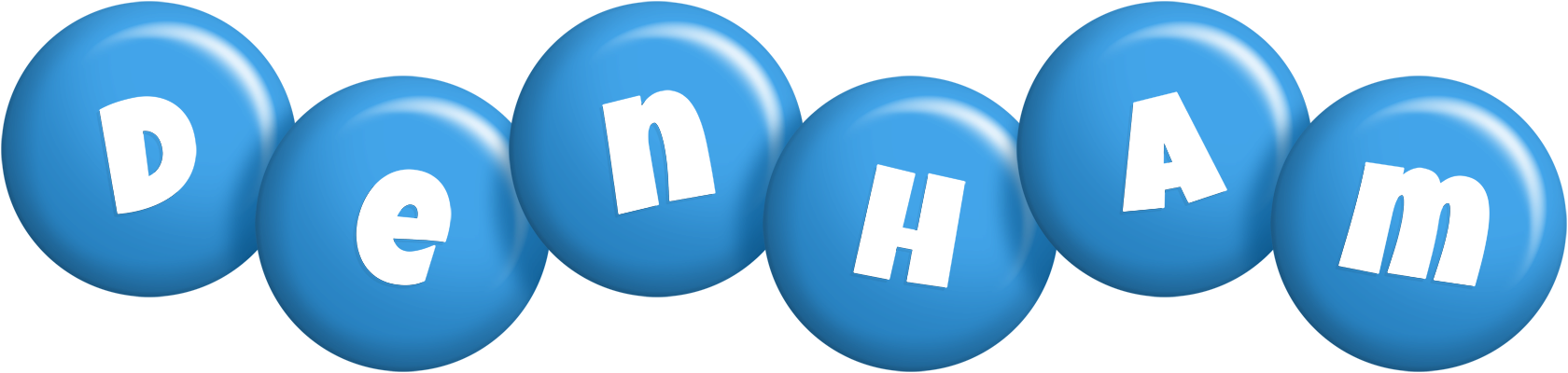 Denham candy-blue logo