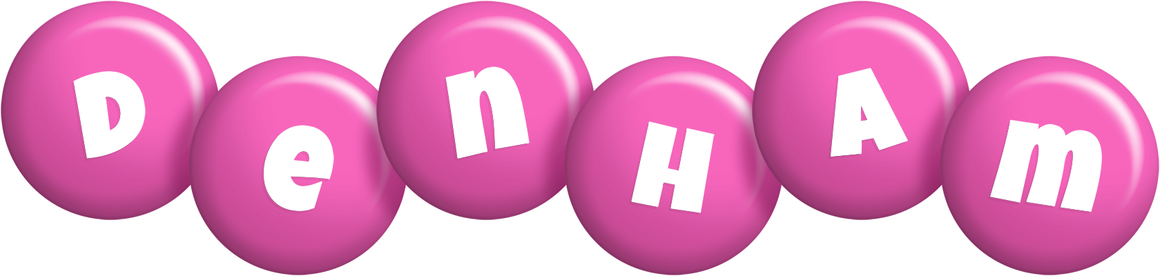 Denham candy-pink logo