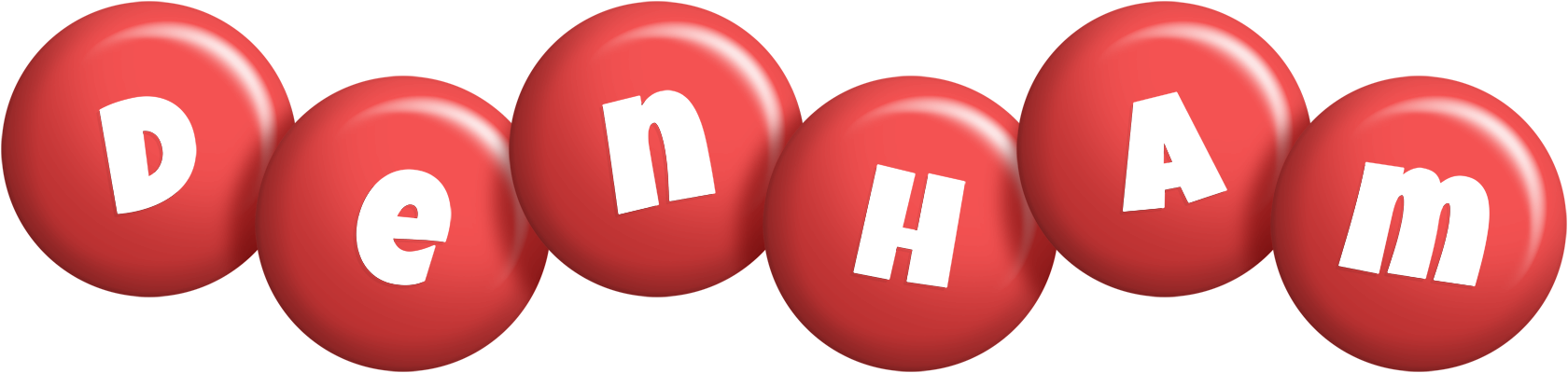 Denham candy-red logo
