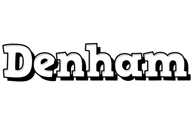 Denham snowing logo