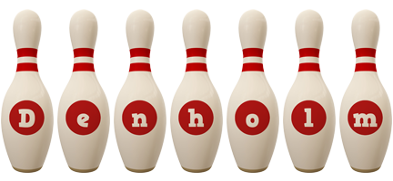 Denholm bowling-pin logo