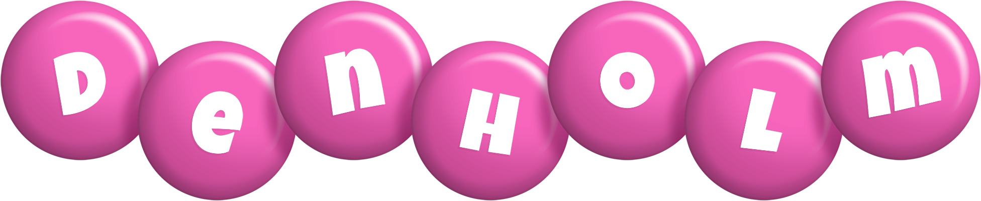 Denholm candy-pink logo