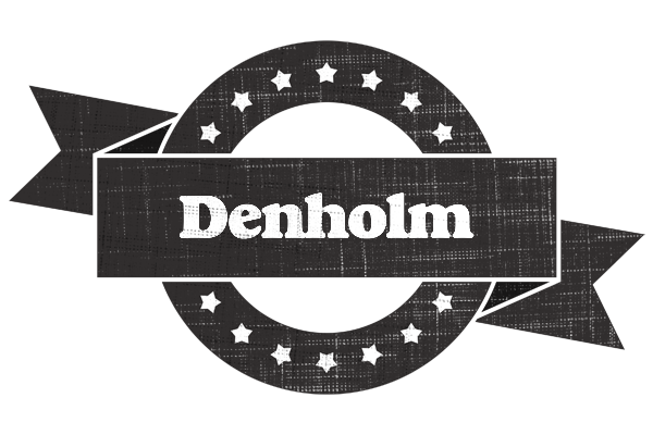 Denholm grunge logo