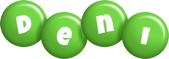 Deni candy-green logo