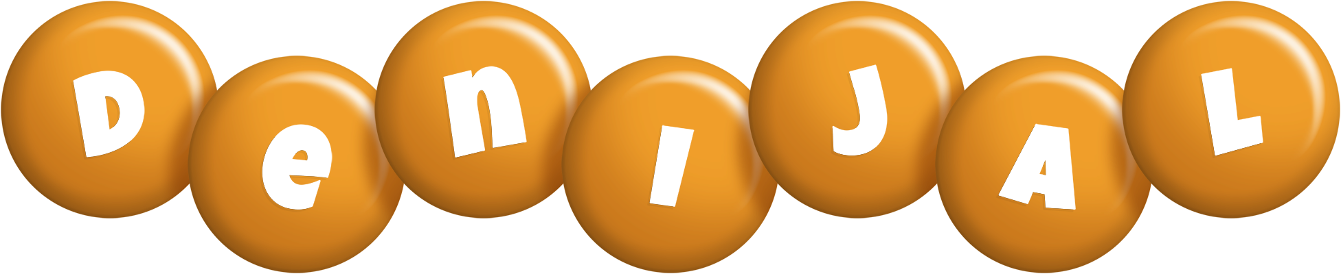 Denijal candy-orange logo